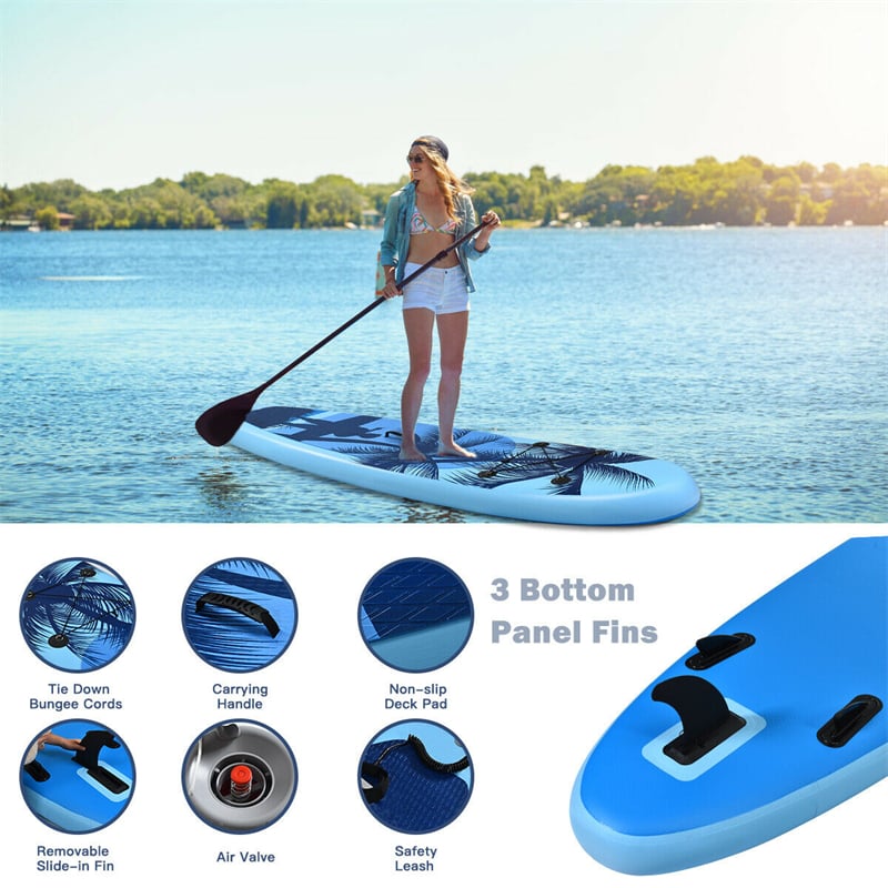 11' Adult Youth Inflatable Stand Up Paddle Board - Size L