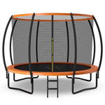 8FT Trampoline Outdoor Recreational Trampoline with Enclosure Net Safety Pad & Ladder for Kids Adults