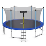 12Ft Outdoor Trampoline Combo Bounce with Enclosure Net and Ladder