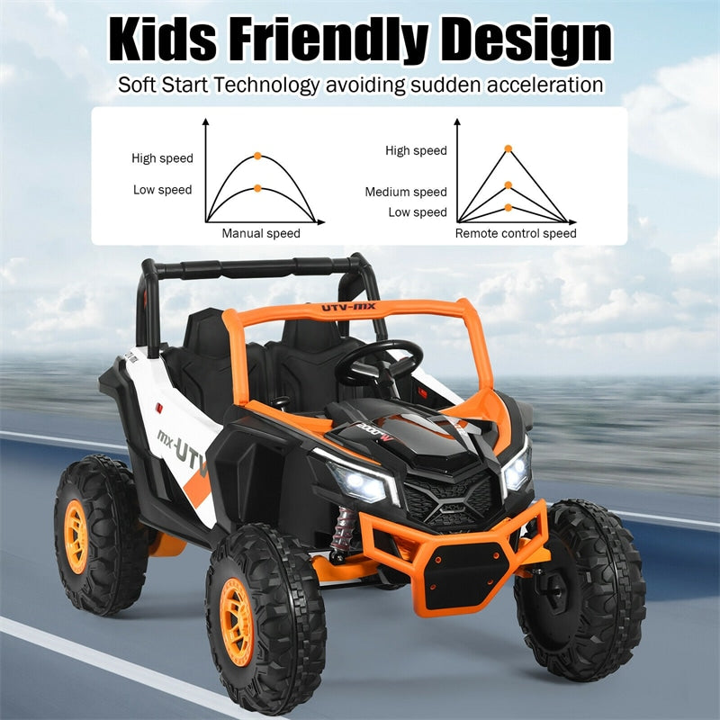 12V 2-Seater Kids Electric Ride-On SUV Off-Road UTV Car with Remote Control