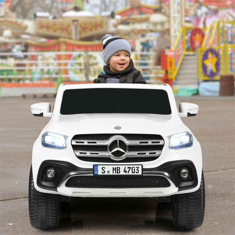 12V 2-Seater Kids Ride On Truck Car Mercedes Benz X Class RC with Remote Control