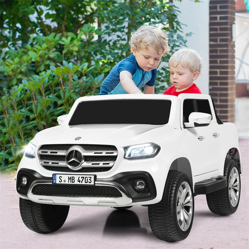 12V 2-Seater Kids Ride On Truck Car Mercedes Benz X Class RC with Remote Control