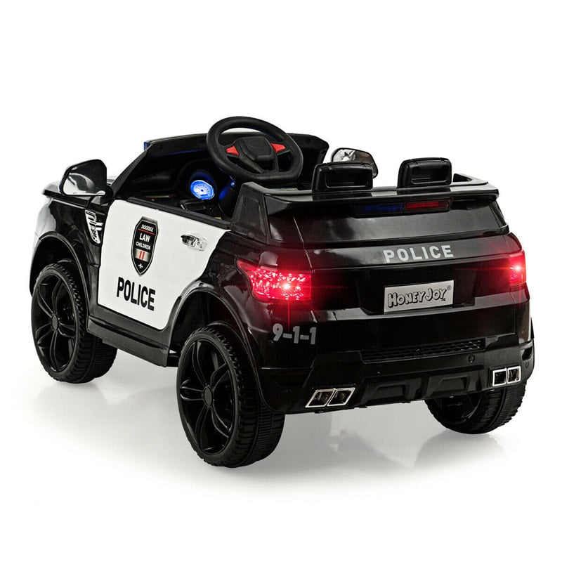 12V Battery Powered Kids Electric Ride On Police Car with Remote Control