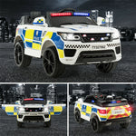 12V Battery Powered Kids Electric Ride On Police Car with Remote Control