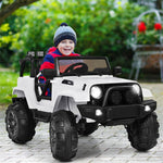 12V Battery Powered Kids Ride On Truck Electric Car with Remote Control & LED Lights