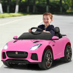 Kids Ride On Car 12V Licensed Jaguar F-Type SVR Battery Powered Electric Vehicle with Remote Control & Lights