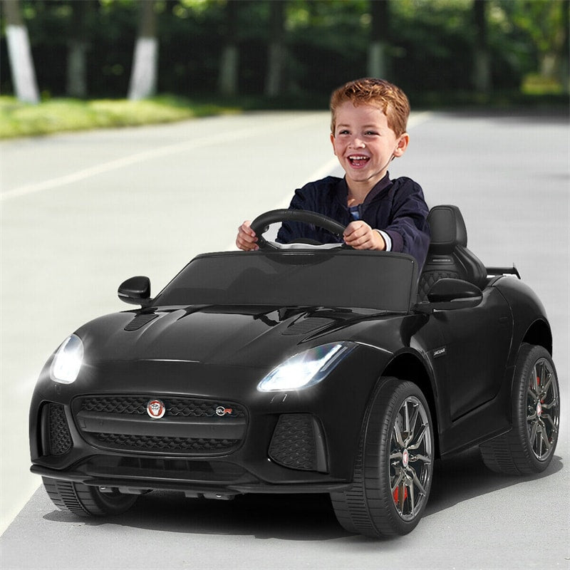 12V Kids Ride On Car Licensed Jaguar F-Type SVR Electric Vehicle with Remote Control & Lights