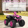 12V Kids Ride On ATV Electric Vehicle 4-Wheeler Quad Car Toy with LED Lights & Music