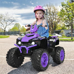 12V Kids Ride On ATV Quad 4-Wheeler Ride On Car Electric Vehicle with LED Lights & Music