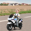 12V Kids Ride On Motorcycle Battery Powered Electric Motorbike with Training Wheels & LED Lights