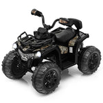 Kids Ride-On ATV 12V Battery Powered Electric Ride on 4 Wheeler Quad Car with Storage Basket & Music Headlights for 3-8 Years Old