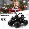 12V Kids Ride-On ATV Quad Battery Powered Electric Vehicle with Storage Basket