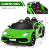 12V Battery Powered Car Lamborghini SVJ Kids Ride On Sports Car with Remote Control & Trunk
