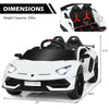 12V Battery Powered Car Lamborghini SVJ Kids Ride On Sports Car with Remote Control & Trunk
