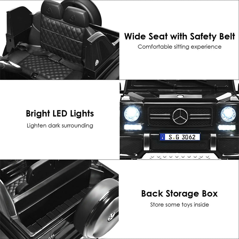 12V Kids Electric Ride On Car Licensed Mercedes-Benz G650S with Remote Control & Trunk