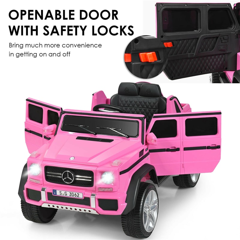 Kids Ride On Truck Car Licensed Mercedes-Benz G650S 12V Battery Powered Electric Vehicle with Remote Control & Storage Box