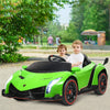 2-Seater Kids Ride On Car 12V Licensed Lamborghini Poison Electric Vehicle with Remote Control & LED Lights Swing Mode