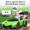 12V 2-Seater Kids Ride On Car Lamborghini Poison Electric Vehicle with Remote Control & LED Lights Swing Mode