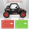Kids Ride-on UTV Car 12V Battery Powered Electric Off-Road Buggy with Remote Control LED Lights Music