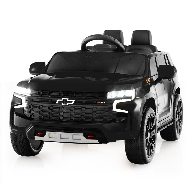 Kids Ride On Truck 12V Licensed Chevrolet Tahoe Battery Powered Electric SUV Car with Remote Control Light Music