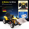 12V Kids Ride-On Excavator Tractor Car Electric Construction Vehicle with Adjustable Digging Bucket & Remote Control