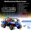 12V Battery Powered Dump Truck 2-Seater Ride On Car Remote Control Kids UTV with Electric Dump Bed & Shovel