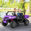 2-Seater Ride On Car 12V Battery Powered Kids Ride on Dump Truck Off-Road Kids UTV with Remote Control Electric Dump Bed & Shovel