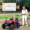 2-Seater Kids Ride On UTV 12V Battery Powered Electric Car with Remote Control & Storage Bag