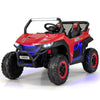 2-Seater Ride On UTV Car 12V Battery Powered Kids Electric Vehicle with Remote Control & Storage Bag