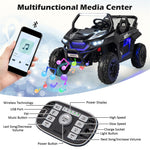 2-Seater Ride On UTV Car 12V Battery Powered Kids Electric Vehicle with Remote Control & Storage Bag