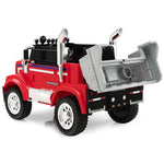 Kids Ride on Dump Truck 12V Licensed Freightliner Electric Car With Remote Control & Rear Loader