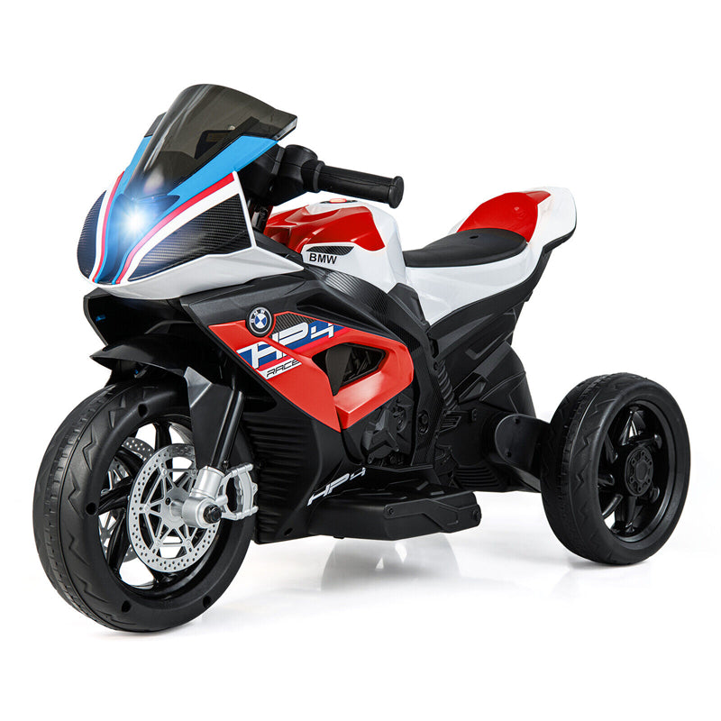 Kids Ride on Motorcycle 12V Battery Powered 3 Wheels Motorcycle Toy with Headlight Music