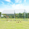 13' x 13‘ Large Metal Chicken Coop Run Walk-in Poultry Cage Hen Run House Shade Cage for Outdoor Backyard Farm