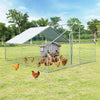 13' x 13‘ Large Metal Chicken Coop Run Walk-in Poultry Cage Hen Run House Shade Cage for Outdoor Backyard Farm