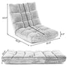 14-Position Adjustable Floor Chair Folding Lazy Sofa Chair Sleeper Bed with Back Support