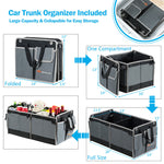 14 Cubic Feet Cargo Box Waterproof Rooftop Cargo Carrier Dual-sided Opening with Car Trunk Organizer