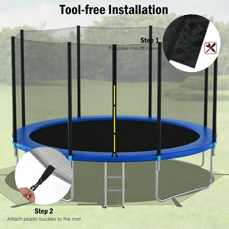 14 Ft Trampoline Replacement Safety Enclosure Net