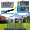 14FT Trampoline Net Replacement Weather-Resistant Trampoline Safety Enclosure with Double-Headed Zipper for 8 Poles