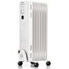 1500W Portable Oil Filled Electric Radiator Heater with 3 Heating Modes Universal Wheels