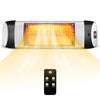 1500W Wall-Mounted Electric Patio Heater Infrared Heater with Remote Control