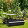 17 Gallon Lawn Roller Push/Tow Behind Water/Sand Filled Heavy Duty Yard Sod Roller 36" x 12" with U Shaped Handle for Garden Backyard