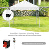 17' x 10' Foldable Pop-up Canopy Tent Outdoor Canopy ith Adjustable Dual Awnings