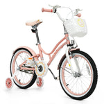 18 Inch Kids Bike Toddler Bicycle with Removable Training Wheels & Adjustable Seat for Boys Girls