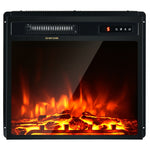 18" Electric Fireplace Insert, 1500W Recessed Wall-Mounted Freestanding Fireplace Heater with Remote, Adjustable Flame, Temperature, Timer, Thermostat