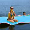 18' x 6' 3 Layer Tear-Resistant XPE Foam Floating Water Pad for Lake Beach - Light Blue