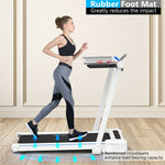 3-in-1 Under Desk Treadmill 2.25HP Electric Folding Treadmill with LCD Display Bluetooth Speakers Remote Control