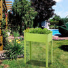 24.5" L x 12.5" W x 31.5" H Outdoor Metal Raised Garden Bed Elevated Planter Box - Bestoutdor