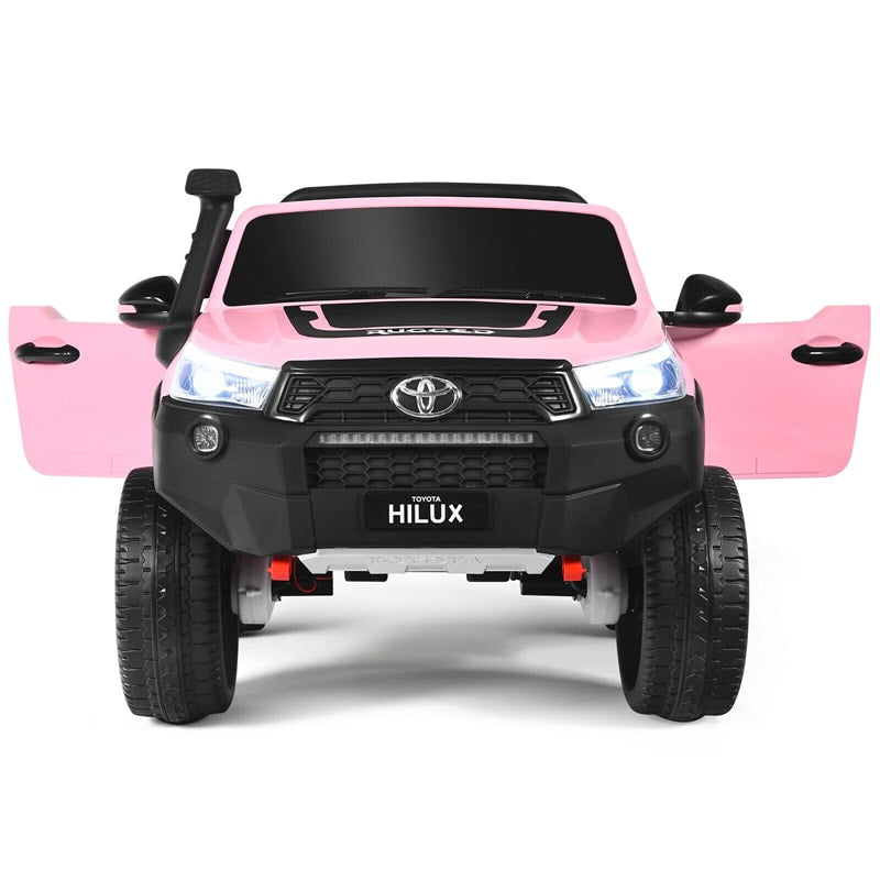 2x12V Toyota Hilux Kids Ride On Truck Car 2-Seater 4WD Car with Remote Control