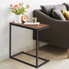 26'' U Shaped Side Table Couch Table Sofa Side Table Laptop Holder for Living Room
