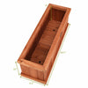 28" x 9" Wooden Raised Garden Bed Window Mounted Planter Box